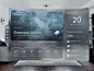 Weather forecast for Vision OS - Spatial UI Design