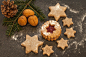 饼干, 小蛋糕, 烤, 糕点, 圣诞节, 来临, 甜, 糖果产品, 圣诞烘焙, 烘烤饼干, 传统上, 圣诞饼干