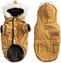 Amazon.com : Hollypet Dog Coat Dog Jacket Pet Hoodie Pet Outdoor Jacket Warm Plaid Vest Winter Cold Weather Dog Apparel for Small Medium Large Dogs Furry Collar, Yellow, M : Pet Supplies