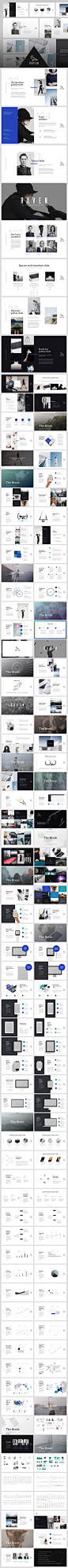 RAVEN Authentic Keynote Presentation Template - Creative Keynote Templates