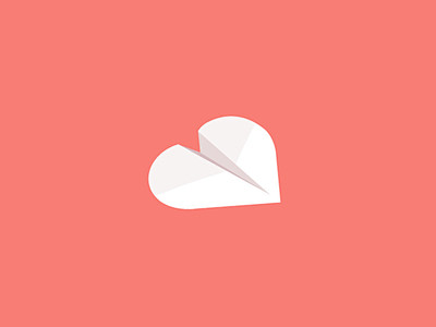 Paper Heart Logo 纸飞机...