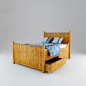 双人床, 床具, 家具, 模型
