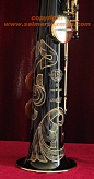 Soprano Sax with Bell Engraving