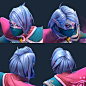 Dota 2 Workshop - Various Girl Hairs, Hunter Mortenson : A pack of hairs made for some of the female Dota 2 heroes.
1000 triangles each, 256 texture size (in-game)
My wife Sadies and I worked on the styles/designs together.
Models and textures by me.

Sad