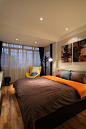 现代卧室床罩效果图_现代50平米小户型装修效果图大全2014图片