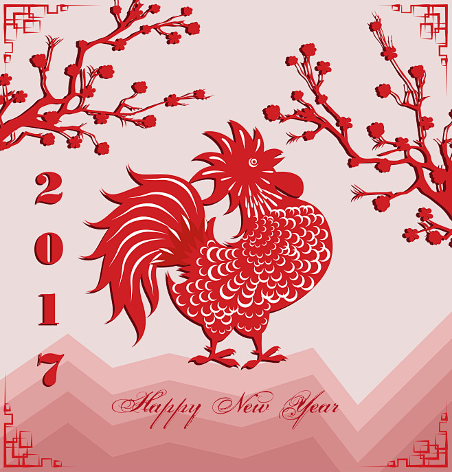 2017#春节#新年#新春#公鸡#雄鸡#...