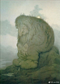 #Lens日历# 蒂奥多·吉特尔森（Theodor Severin Kittelsen，1857.4.27.)，挪威现实主义绘画大师之一。而他的绘画也有很多以北欧神话为背景的，尤其梦幻场景和奇幻人物为多。他笔下的北欧妖怪……总有一种已经很努力很努力地做凶恶状，但还是很萌的感觉…… ​​​​