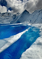 智利的冰川。