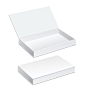 白色的盒子、白色盒子、盒子贴图、套盒、效果图
