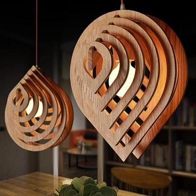 「九道光-水滴」设计师艺术创意灯具餐厅客...