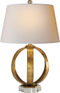 Metal Banded Table Lamp - traditional - table lamps - Circa Lighting