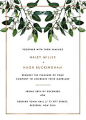 Garden Estate - Invitations. This stunning Garden Estate collection by local designer Haley Johnston is influenced by garden elements and simple fonts and would be perfect for those planning a modern garden ceremony. This Invitations card from the broader