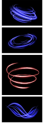 彩色光线线条质感光效高光炫酷速度运动免扣叠加元素PSD分层素材-淘宝网