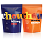 Packaging for UK based snack food brand Chow created by Studio h