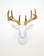 Faux Deer Mount  The MINI Alfred  White by WhiteFauxTaxidermy: 