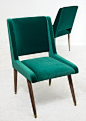 Mid Century Dining Chair in Regal Laguna | ModShop: 