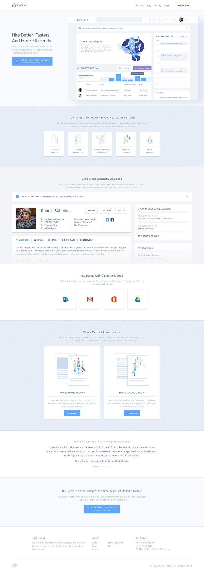 Landing page