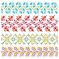 民族风马赛克编织花卉几何图形圣诞节花纹AI矢量设计元素  (7)