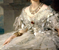 公主亚历山德罗芙娜油画肖像局部配饰（1858）