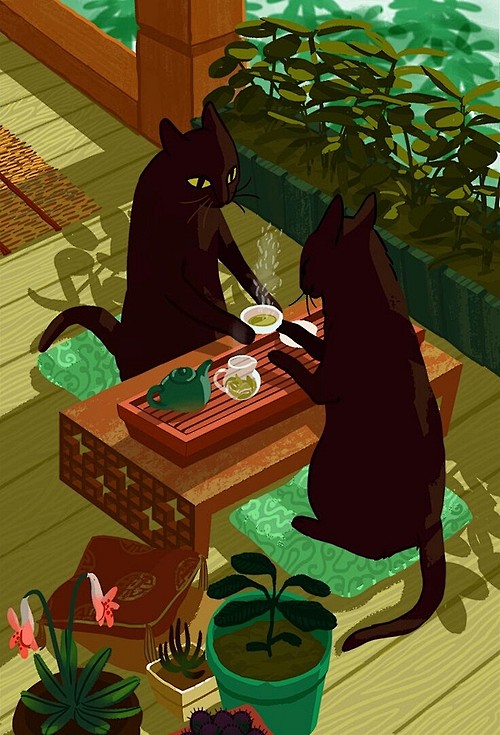 Cats and tea