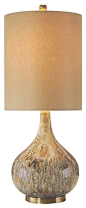 John Richard Drip Glaze Squattie Lamp JRL-8457 transitional-table-lamps