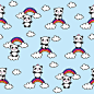 可爱手绘小熊猫纹理合集包 Little cute pandas #2069611