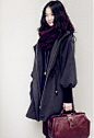 【图】【苏小小】2012秋冬新品抽绳毛呢大衣外套 - 美丽说