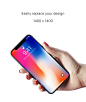 iPhone X - Free Mockup : Free editable iPhoneX mockup with smart objects.