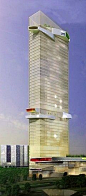 The Park II Tower, Kolkata, India designed by Skidmore, Owings & Merrill (SOM) Architects :: 45 floors, heigth 210m ☮k☮ #architecture