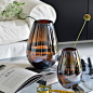 Dnnni北欧现代创意轻奢玻璃花瓶摆件 家居客厅样板间软装插花花器-淘宝网