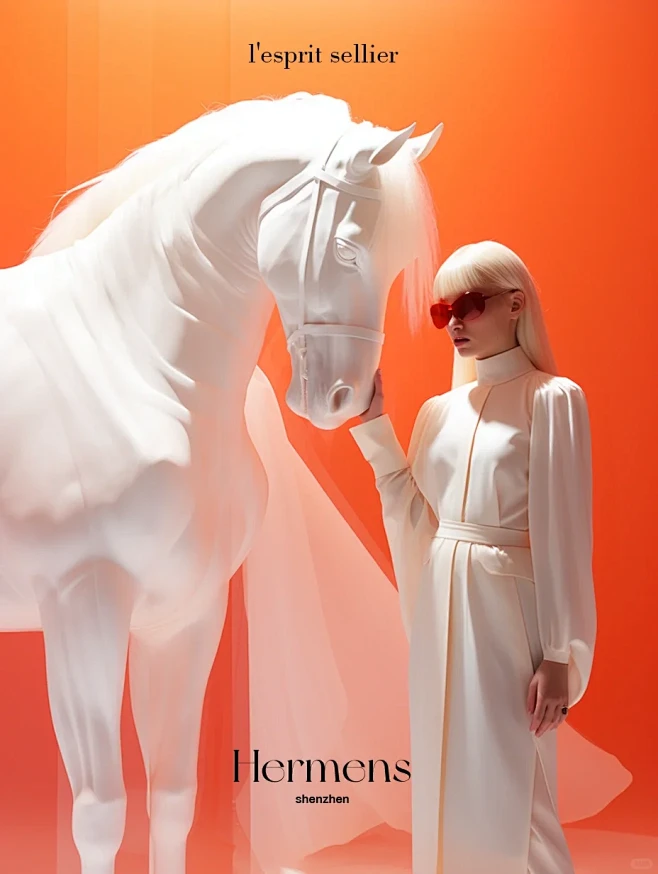 AI时尚摄影- Hermès2023秋季...