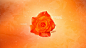抽象的橙色玫瑰花高清图片
