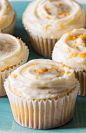 Butter Cupcakes with Grapefruit Buttercream