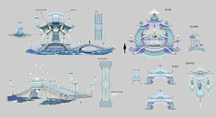 嘿哟喂~~采集到中国风游戏场景建筑物件设定