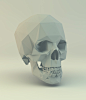 Low Poly Skull on Behance