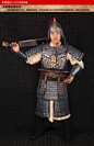 金霓 罗成将军cosplay古装盔甲影视服装三国将军中国武士铠甲可穿-淘宝网