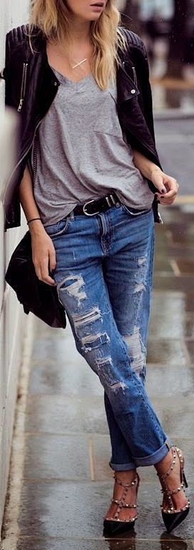 Boyfriend Jeans & St...