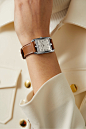 Hermès Timepieces Cape Cod 29 毫米精钢大号腕表（皮革表带）