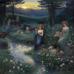 水晶瓶子采集到美术-Edward Robert Hughes