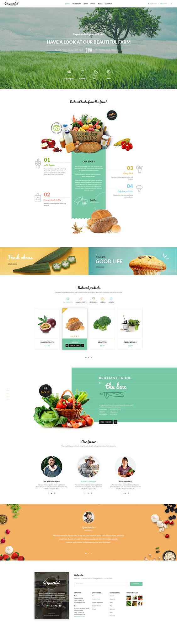 绿色健康 购物网站设计2 #Web# #...