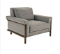 hc28沙发 北欧简约现代实木美式沙发大师设计主席台沙发-淘宝网