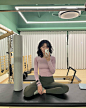 Photo by 원주필라테스 연수쌤 in 원주 반곡동 혁신도시 with @toesox_korea, and @lululemonkr. May be an image of 1 person, practicing yoga, activewear and mat.