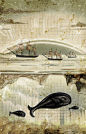 mydarkenedeyes: Paper II: Whales/Ships by Heather Landis