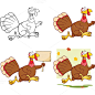 Cute Turkey Collection - Illustrations