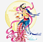 中秋古典人物月亮玉兔中国风 设计图片 免费下载 页面网页 平面电商 创意素材