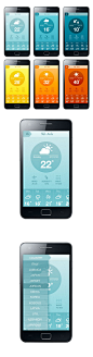 Weather Application Concept by hila peleg, via Behance *** #app #weather #gui #behance: 