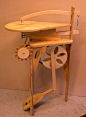 Rick Hutcheson's homemade treadle scroll saw.