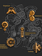 Illustration of the mechanism Wacom & Ps : Illustration of the mechanism for web studio.Wacom & Ps5