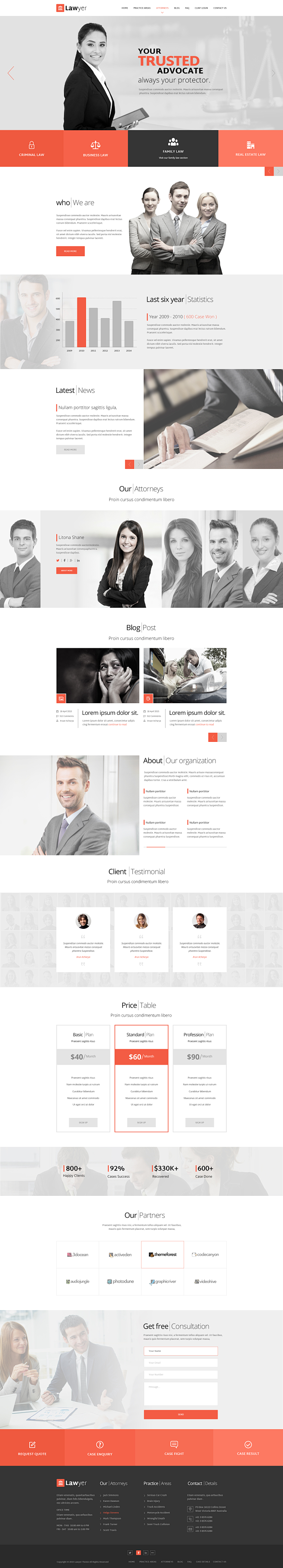 Lawyer PSD Template