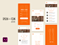 Spoon + Fork iOS UI App Adobe XD